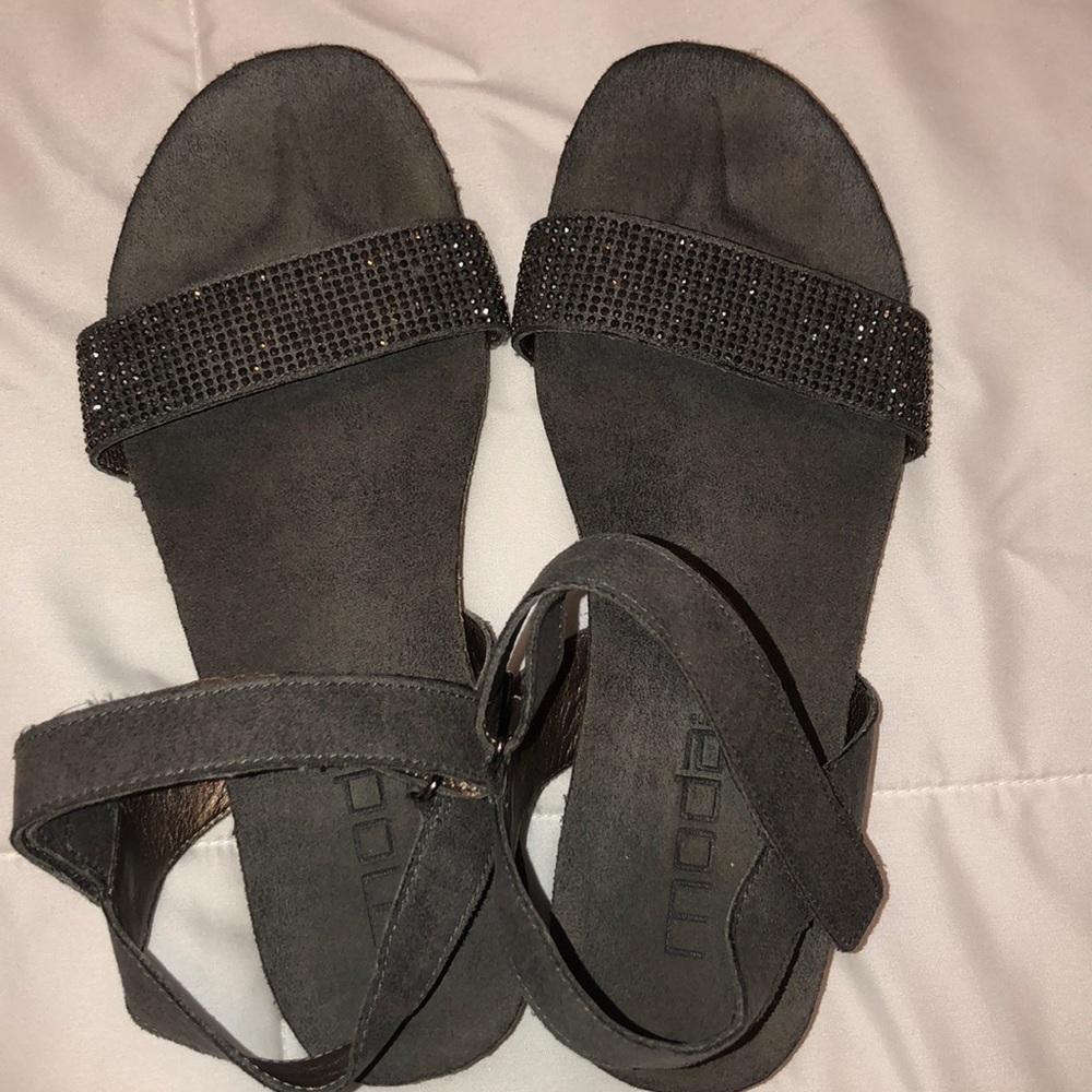 Moda Spana Pewter Flat Sandals